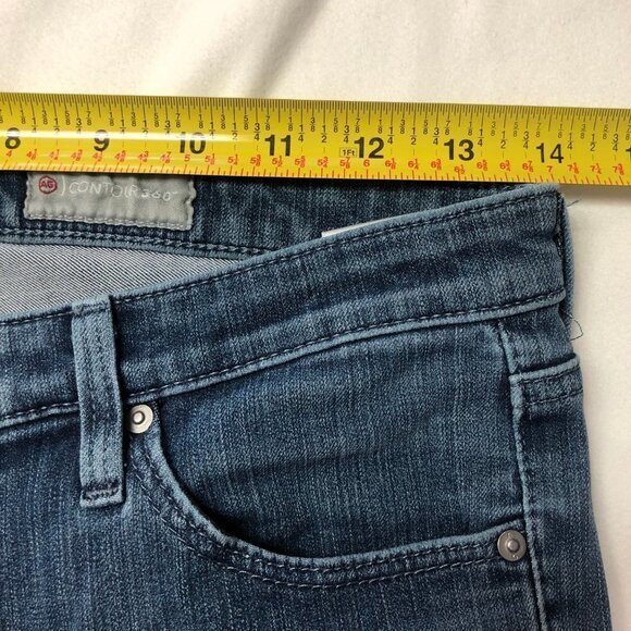 AG Adriano Goldschmied The Prima Mid-Rise Cigarette Blue Jean 27R - Picture 10 of 13